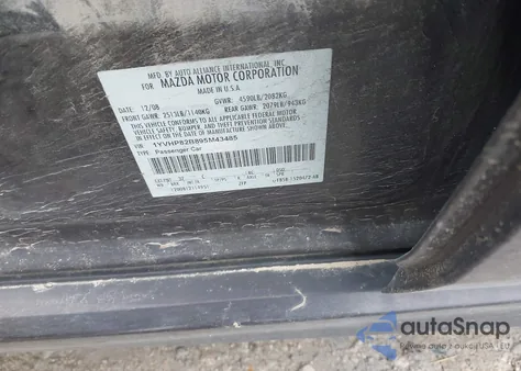 2009 Mazda Mazda6 S Touring из США, поврежденный, VIN 1YVHP82B895M43485